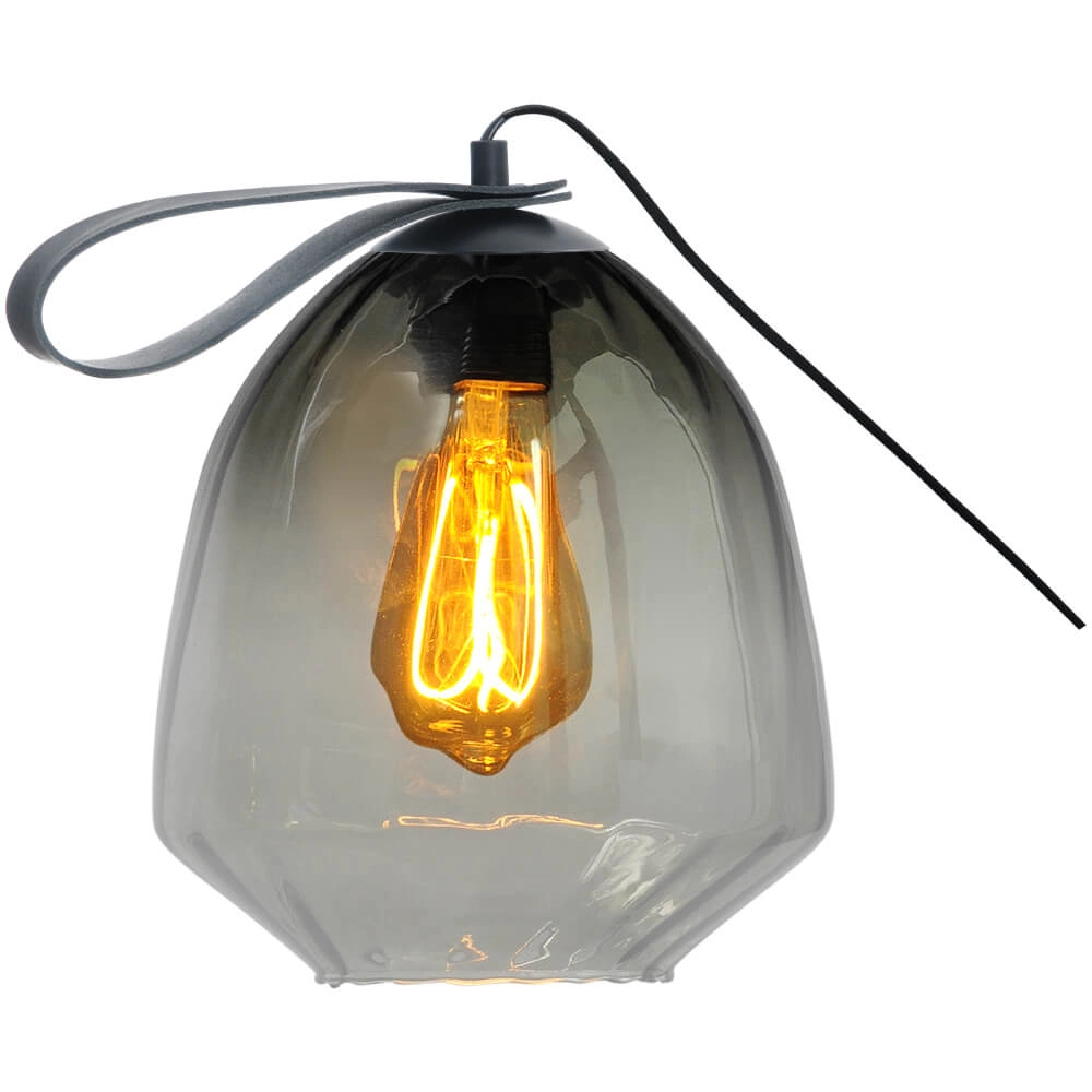 Table lamp Porto Carry with Nicolette green glass
