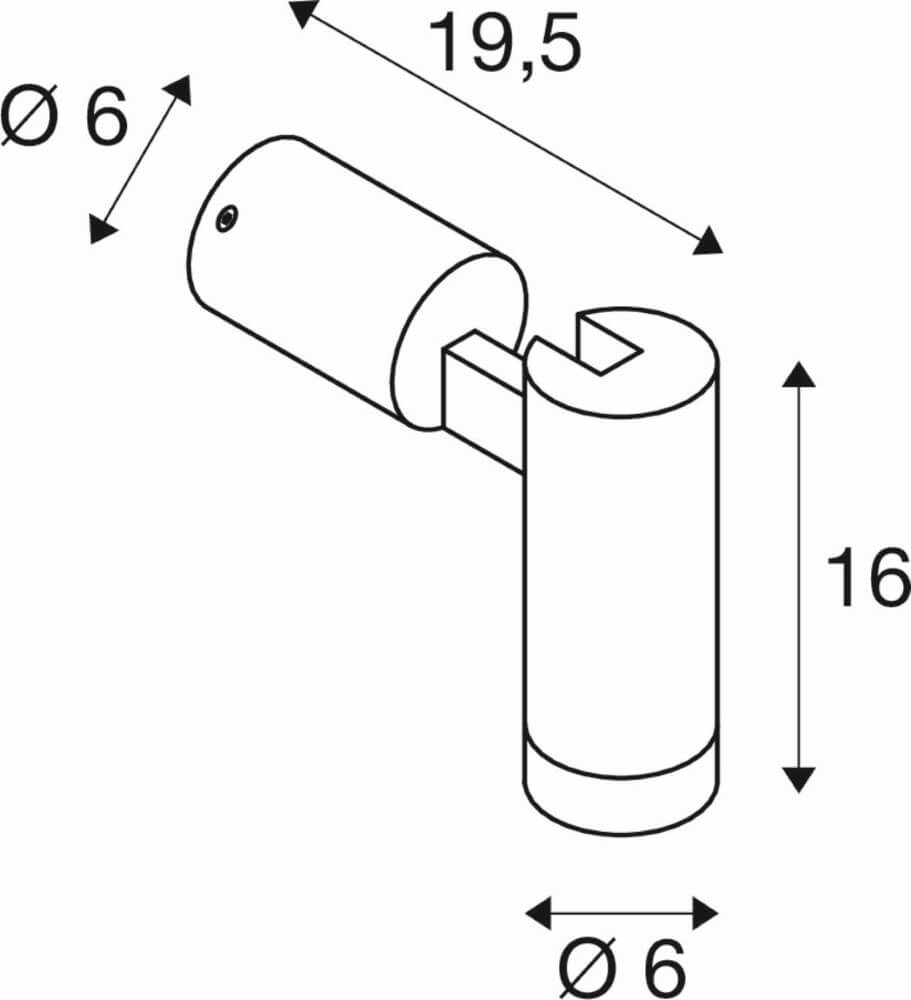 Directional GU10 spotlight S-Tube SLV 4024163287982