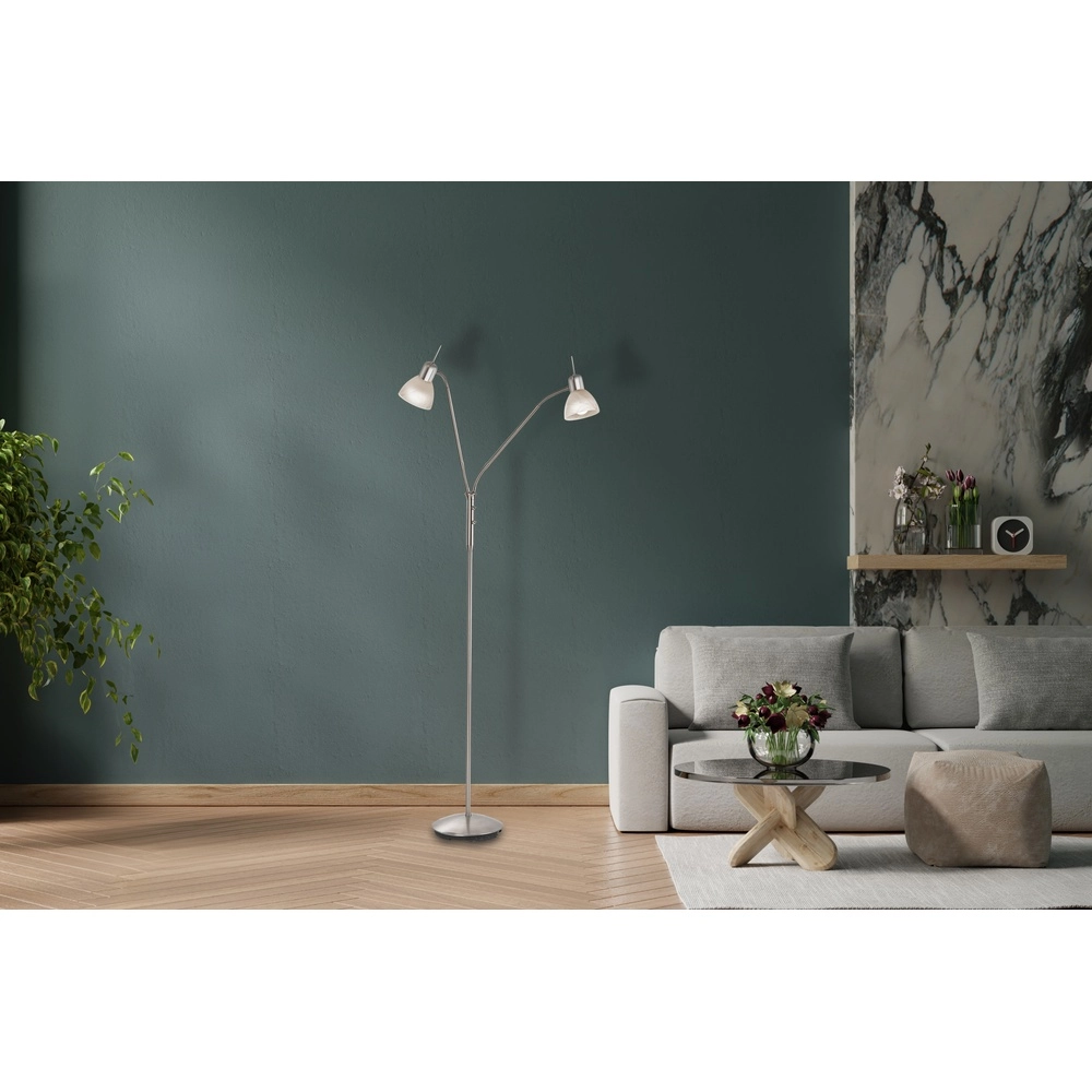 Double reading lamp Daytona nickel Globo 4048194034797