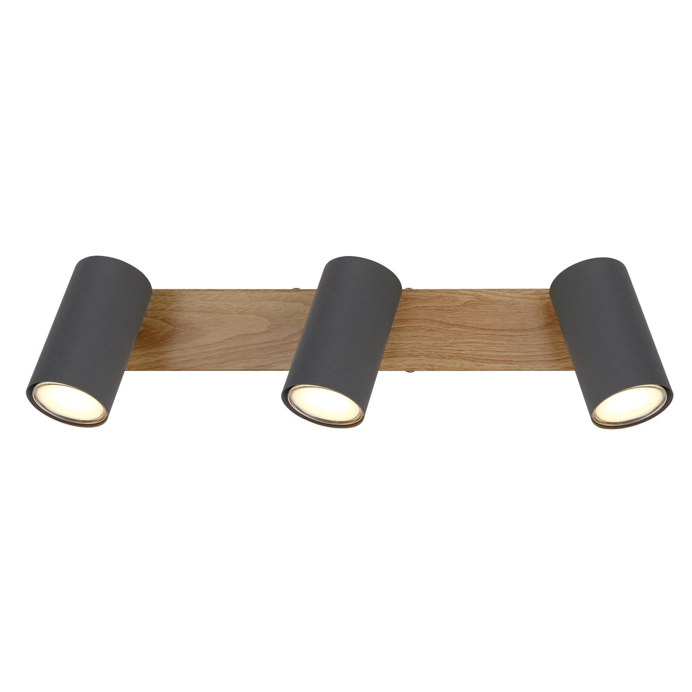 Ceiling lamp 3-lights Robby wood Globo 9007371442522