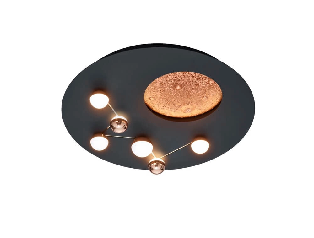 Design ceiling lamp Zodiac black Trio 4017807580945