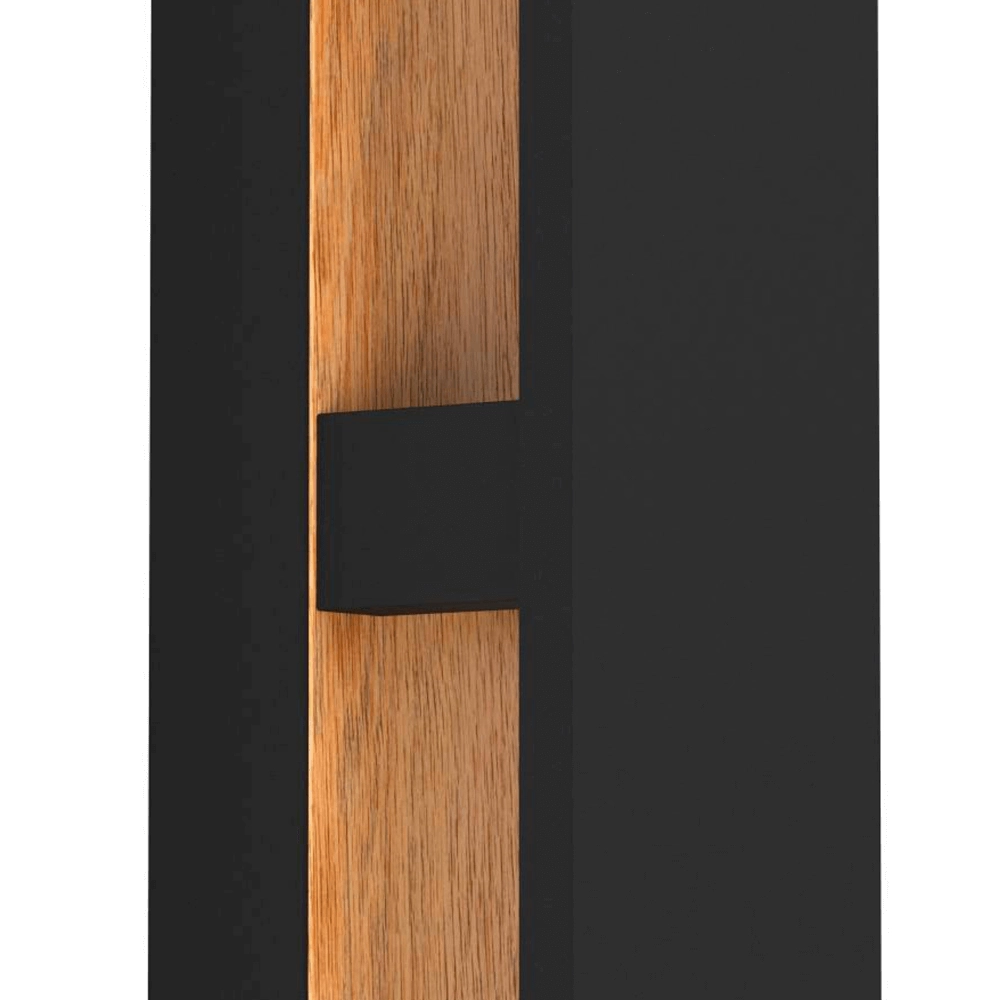 Outdoor lamp Costorio Black with wood Eglo 9008606231638
