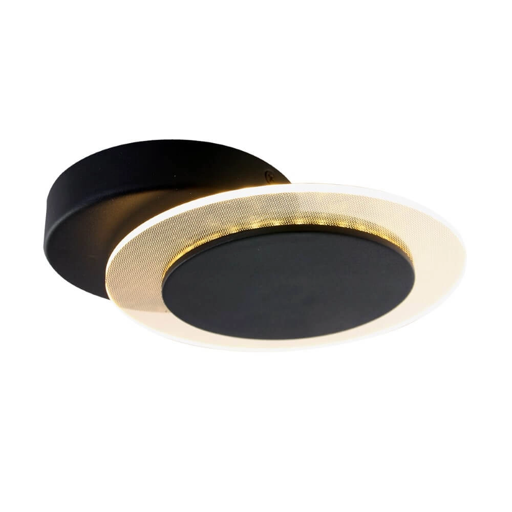 Adjustable ceiling lamp Lido 17cm black Steinhauer 8712746131970