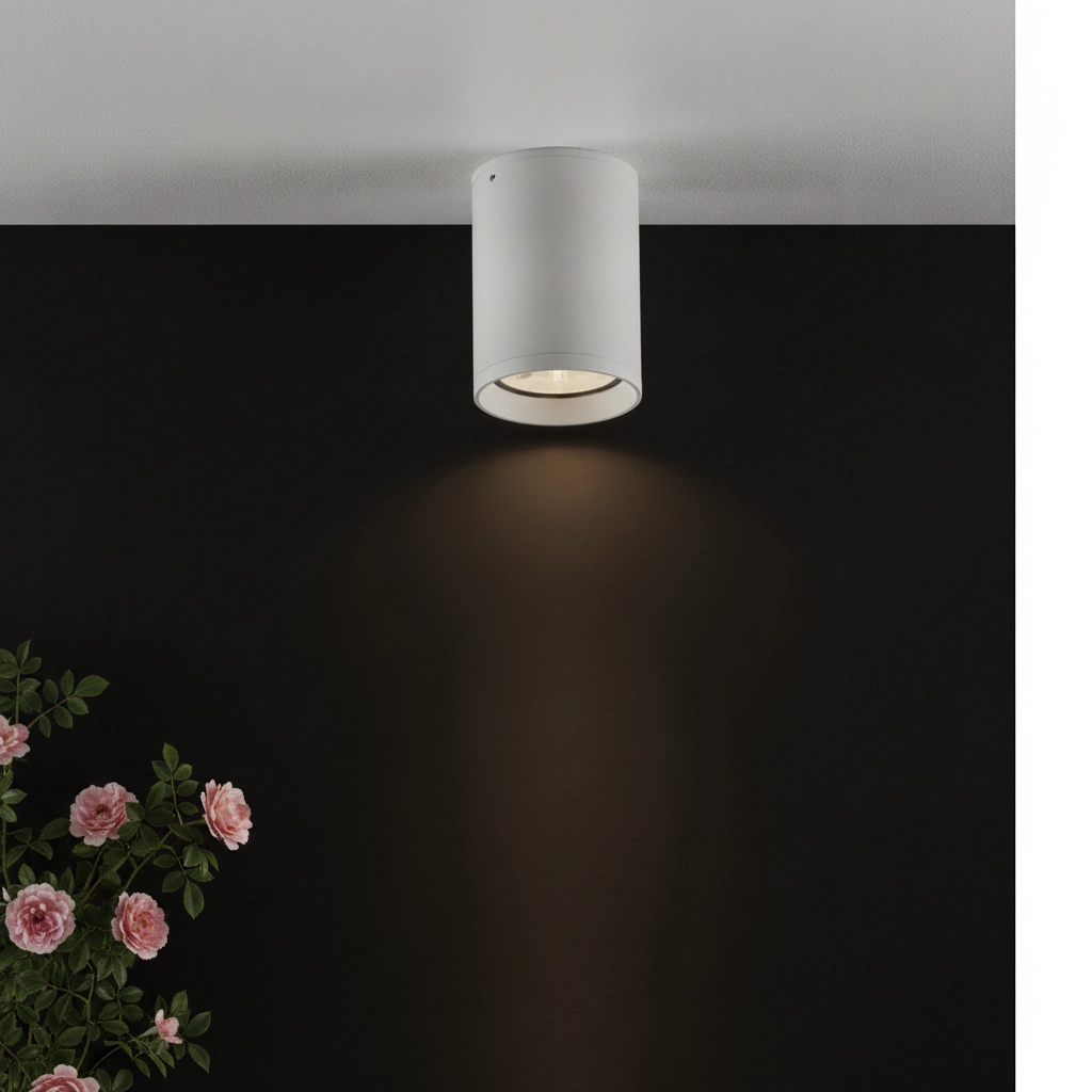 Surface-mounted spot Dara white