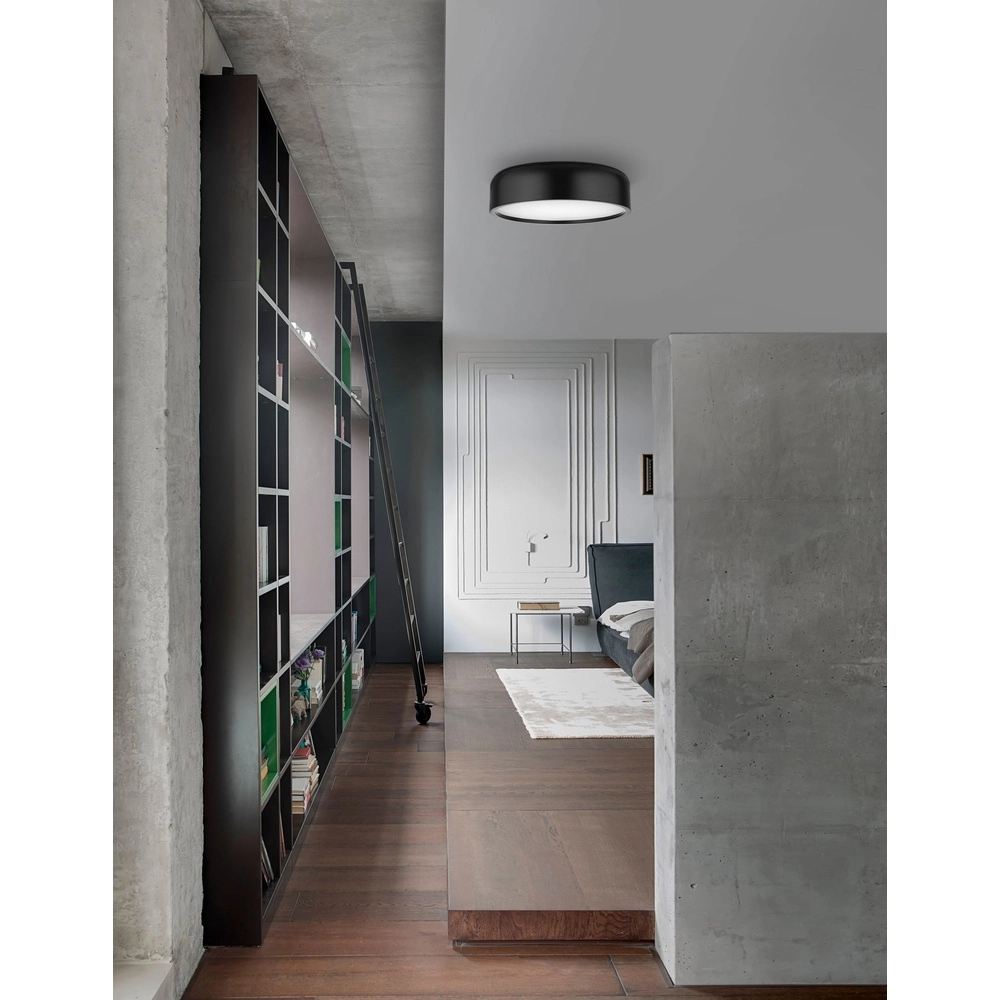 Design ceiling lamp Perleto black Ø 48cm