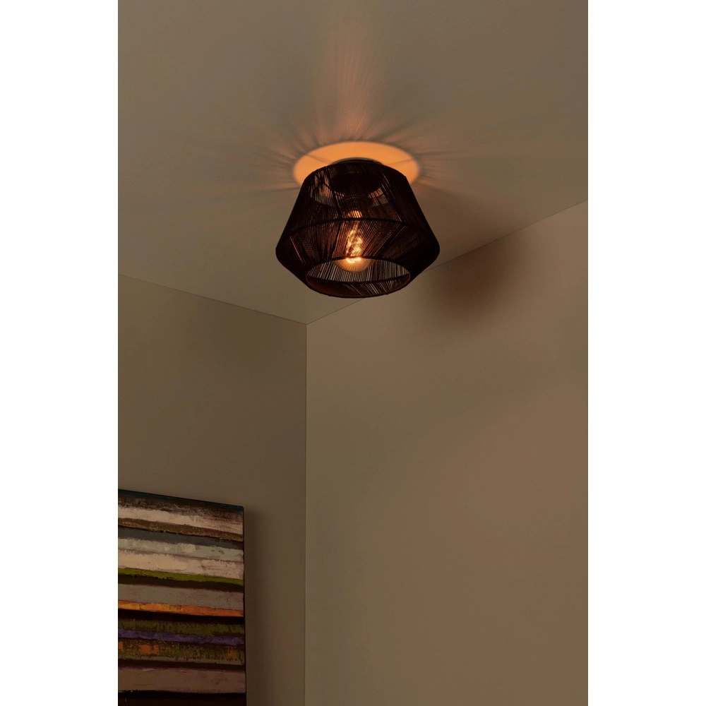 Ceiling lamp Jessica Ø 30cm black Lucide 5411212106131