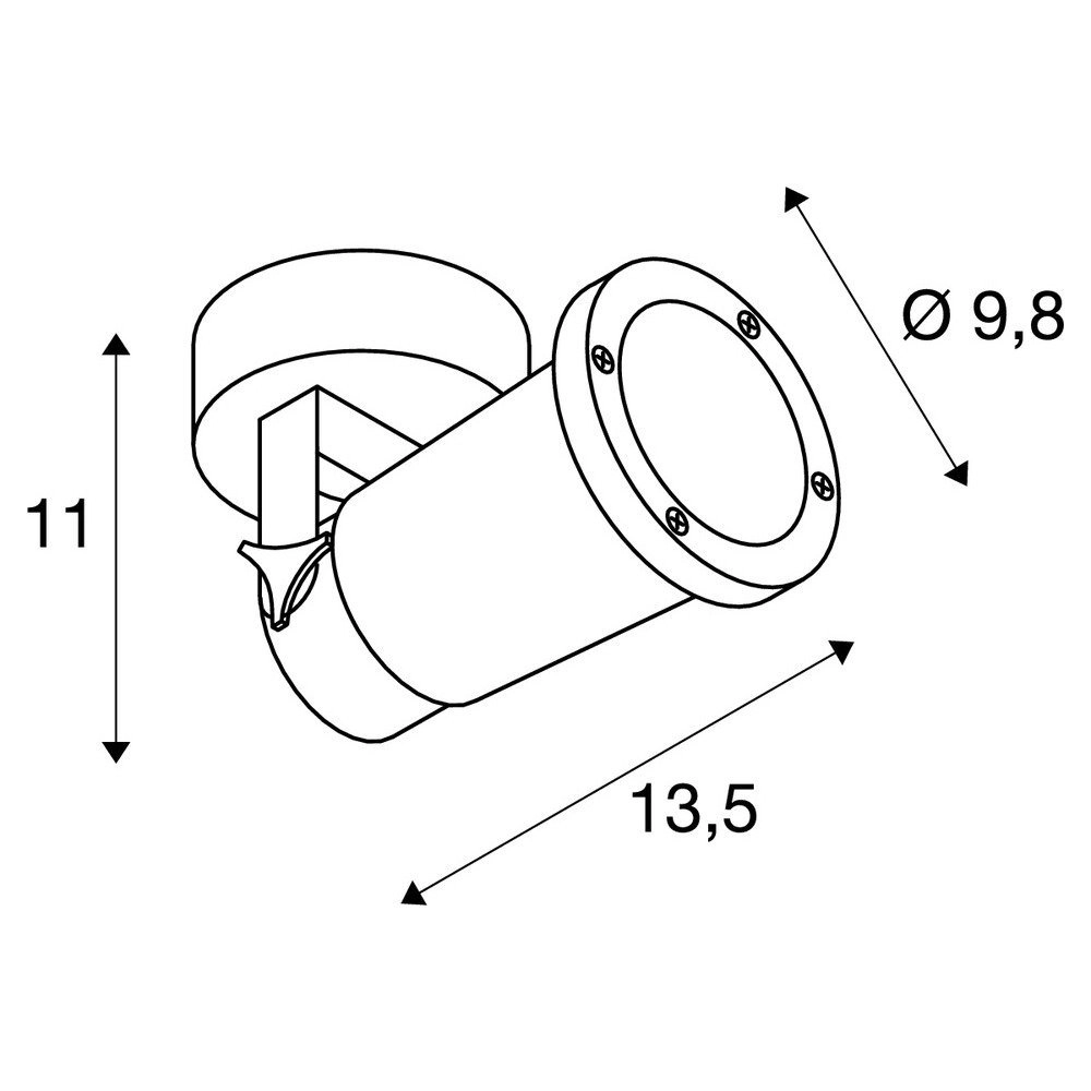 Spot surface mounted Nautilus veranda SLV 4024163230636