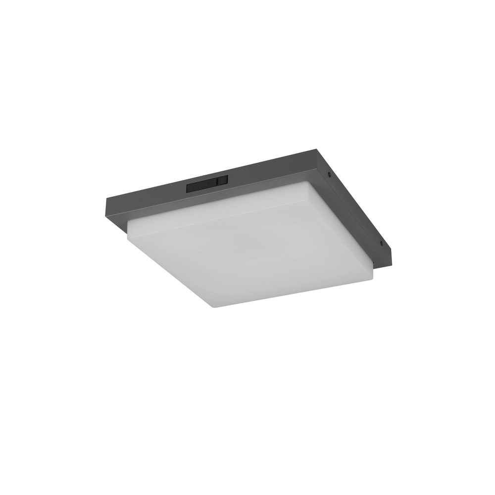 Ceiling lamp Bermejo square anthracite Trio 4017807648355