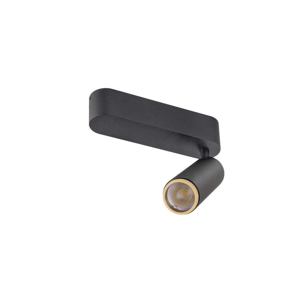 Surface-mounted spot Grip! M black with gold 3000K SLV 4024163304658