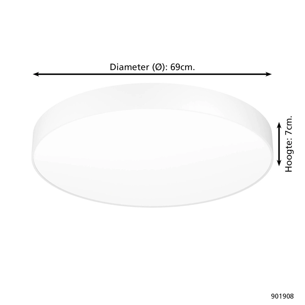 Design ceiling lamp Gallizzi-Z smart white Ø 69cm Eglo 9008606358212
