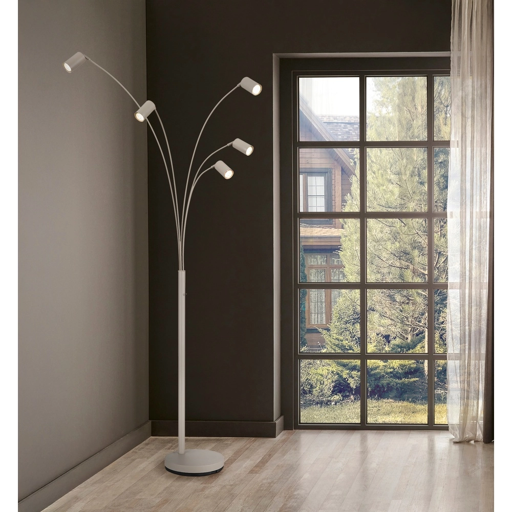 5-light floor lamp Robby sand brown Globo 9007371566365