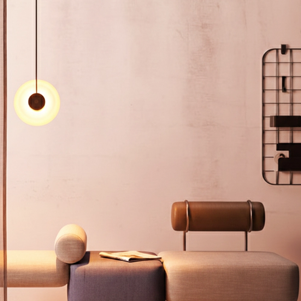 Unique pendant lamp Ballet black 1-light