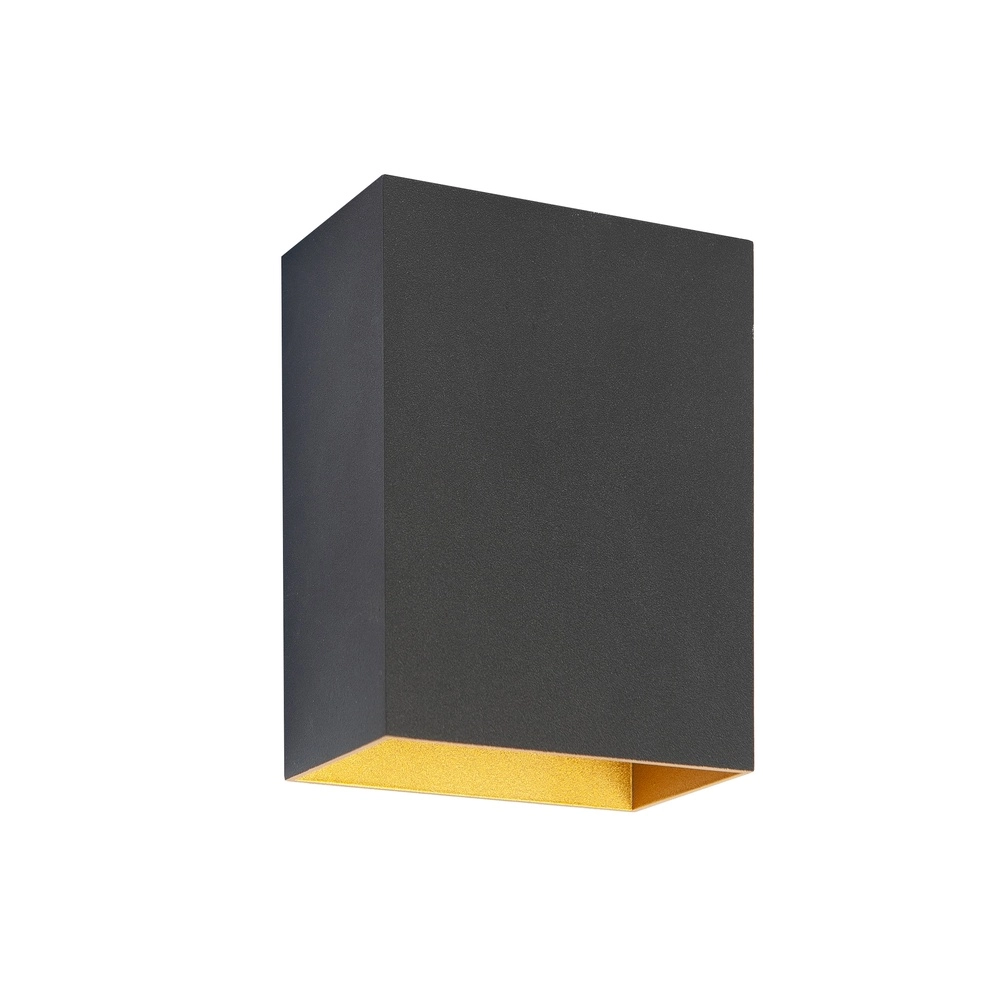 Design surface-mounted spotlight Eros black with gold