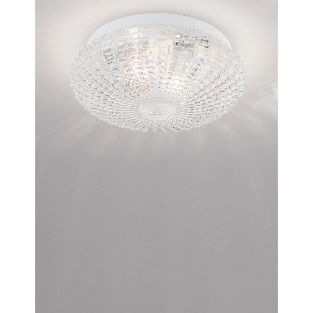 Ceiling lamp Clam clear glass