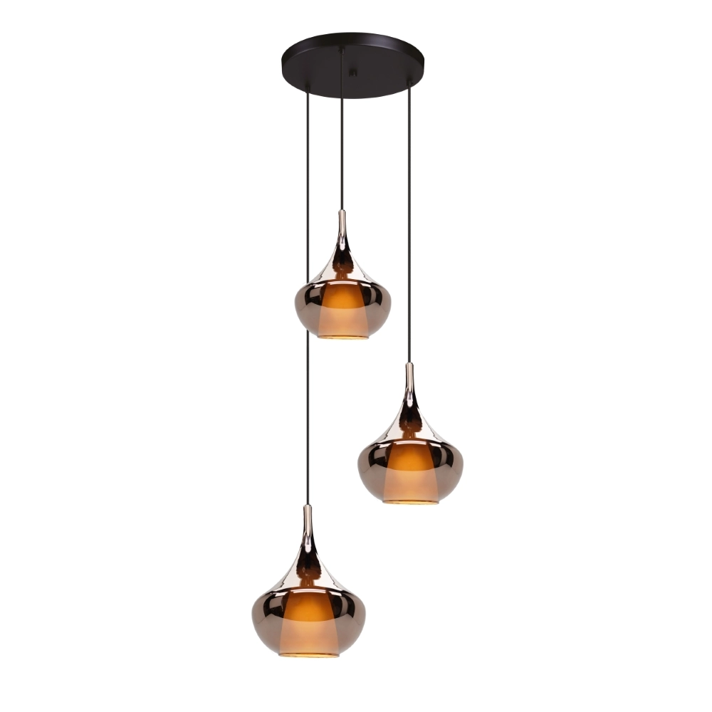 Design pendant lamp Almoster round 3-lights