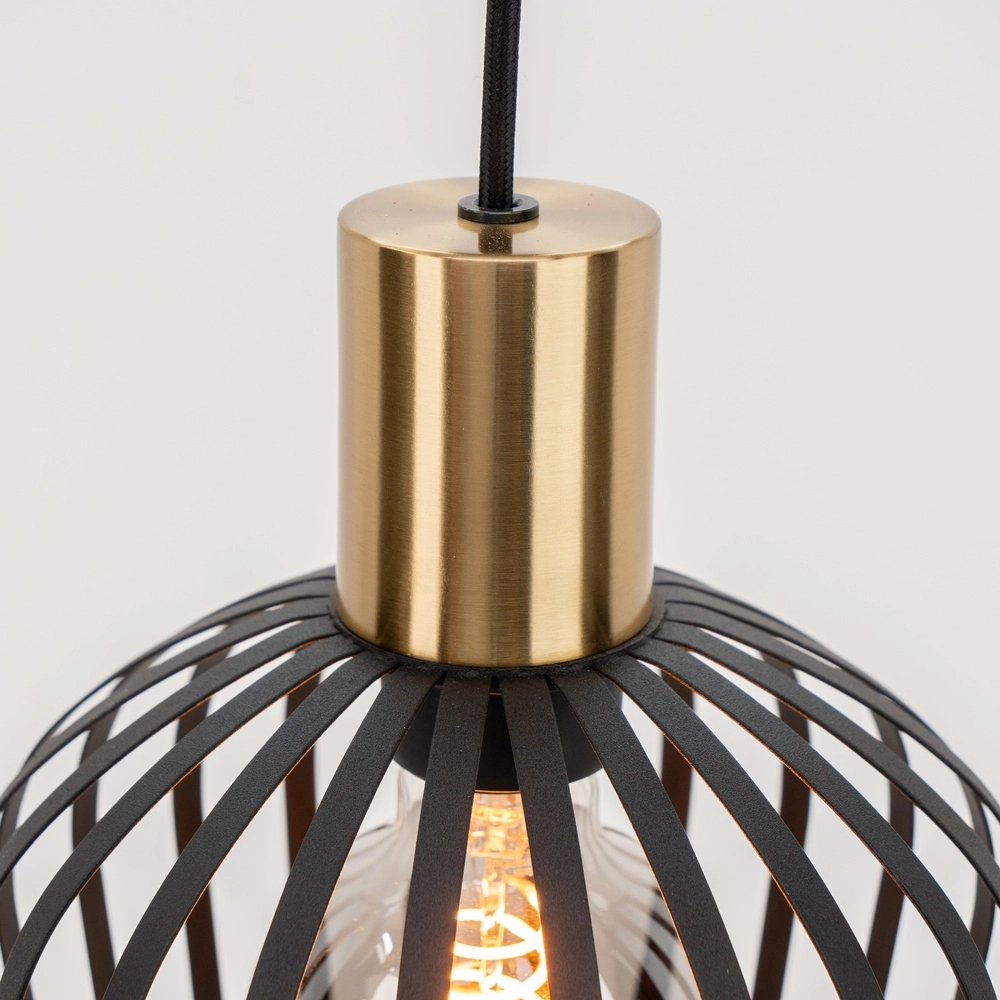 Pendant lamp Empoli black with gold - Ø 20cm Eglo 9008606299881