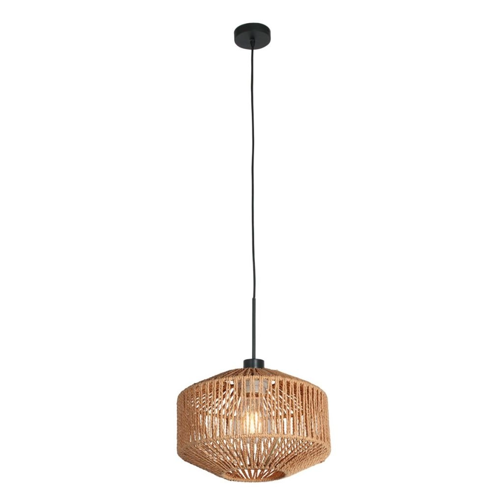 Pendant lamp Ropex with rattan shade Ø23cm Steinhauer 8712746182750