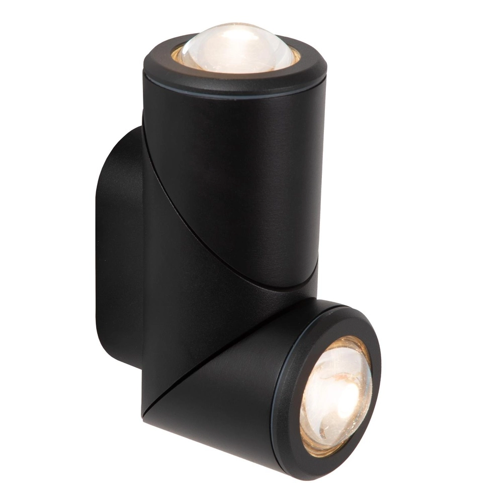 Design surface-mounted spotlight Erin IP65 black double Lucide 5411212152053