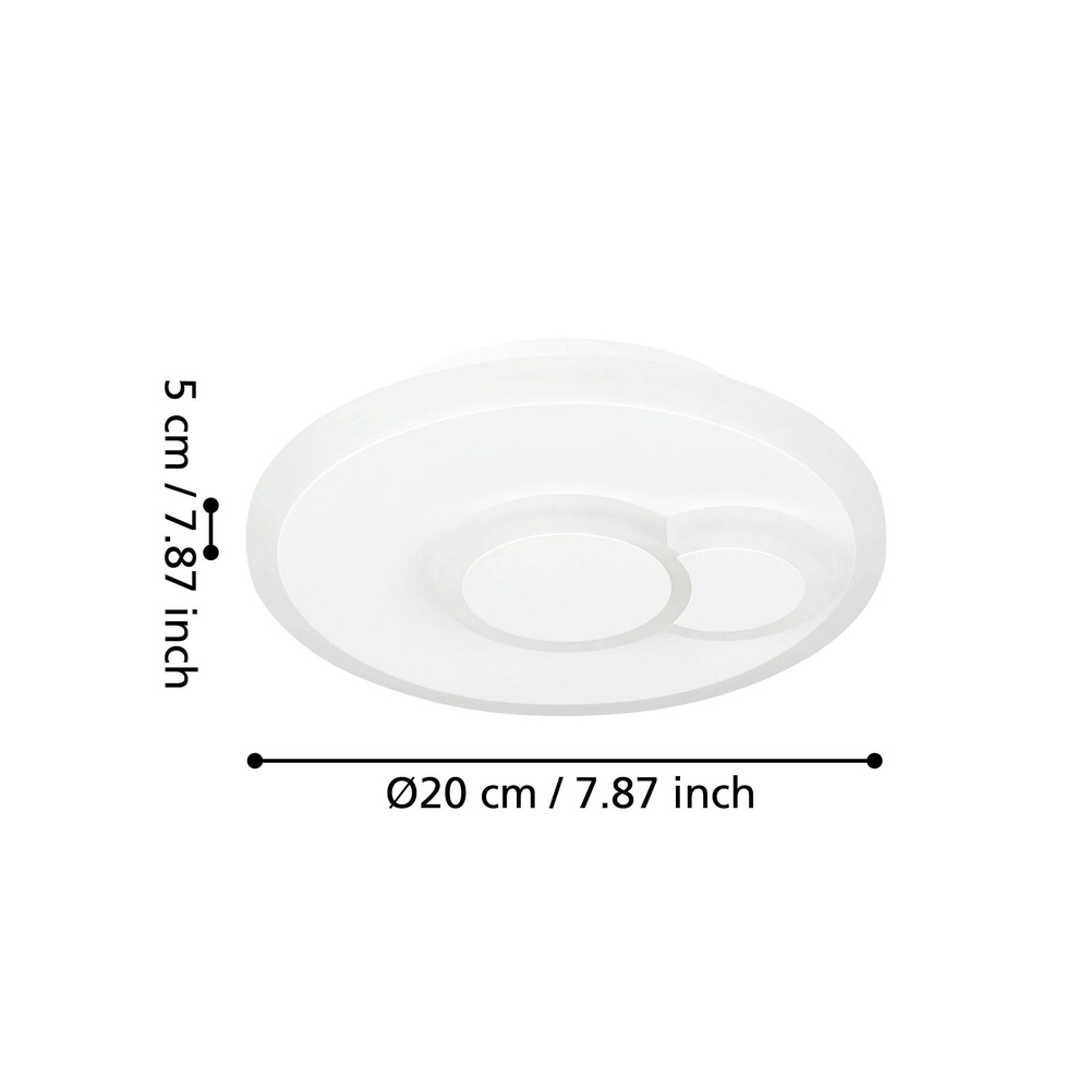 Led ceiling light Cadegal Ø 20cm - white Eglo 9002759339425