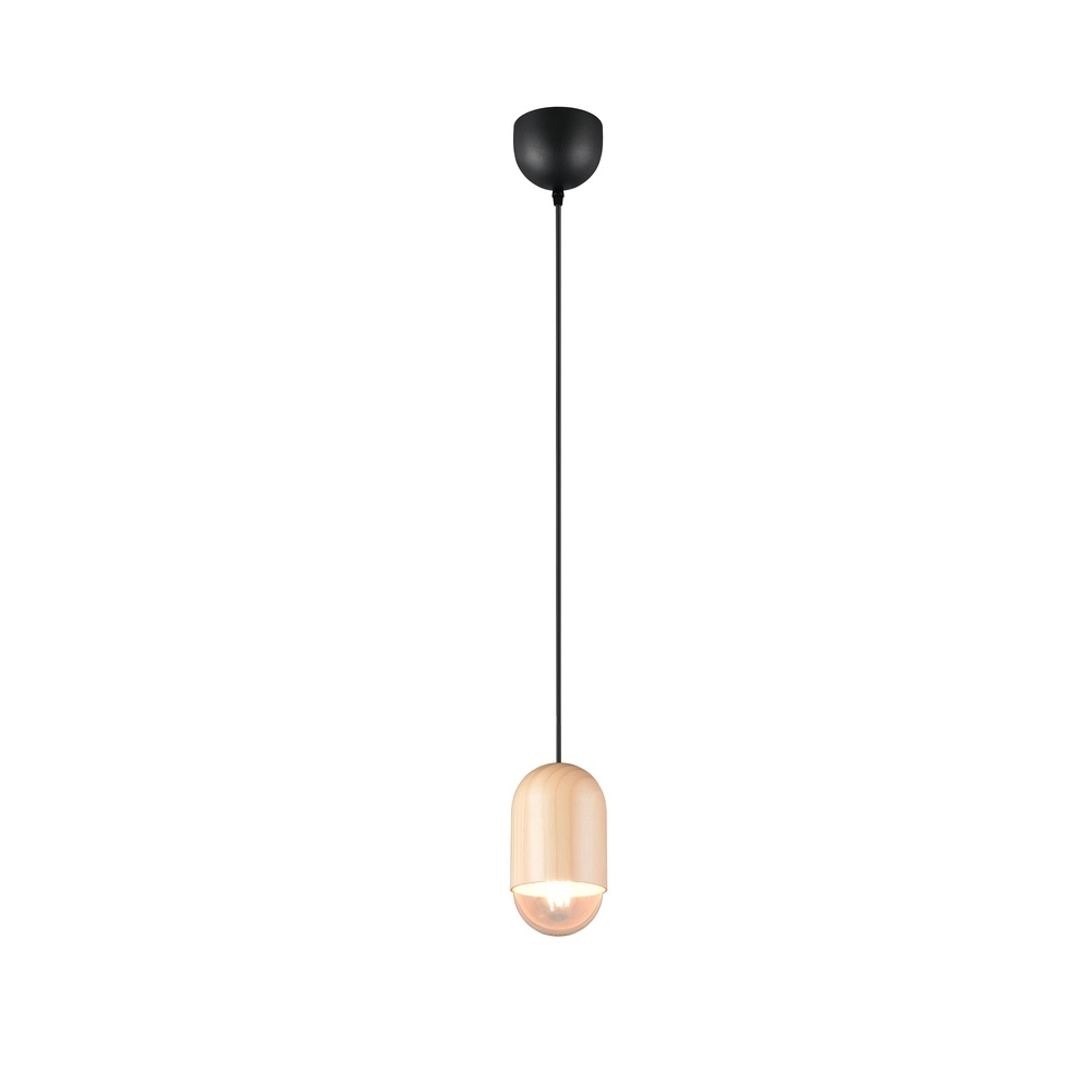 Unique pendant lamp Nara wood Ø 10.5cm