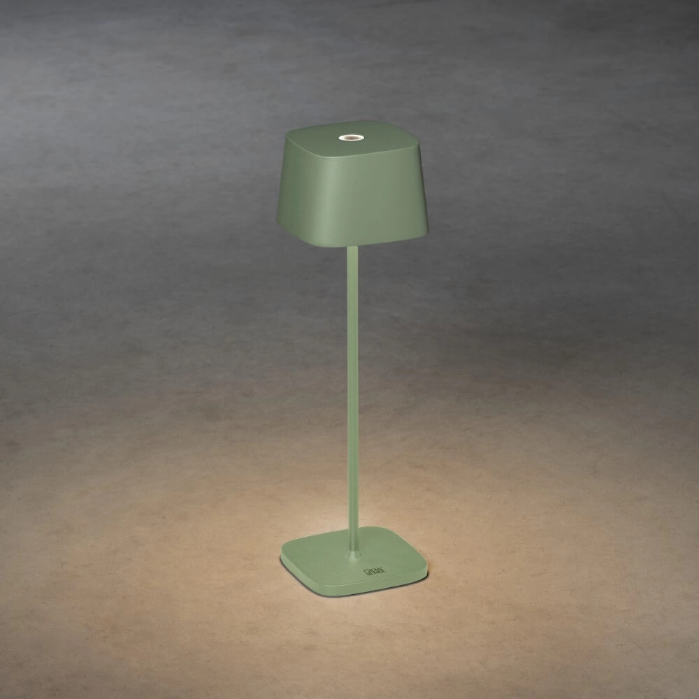 Wireless table lamp Capri green KonstSmide 7318307814637