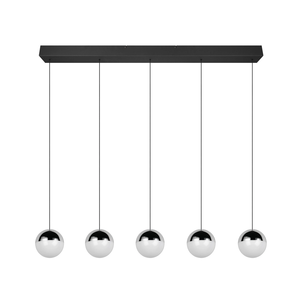 5-light pendant lamp Senta chrome Trio 4017807685855