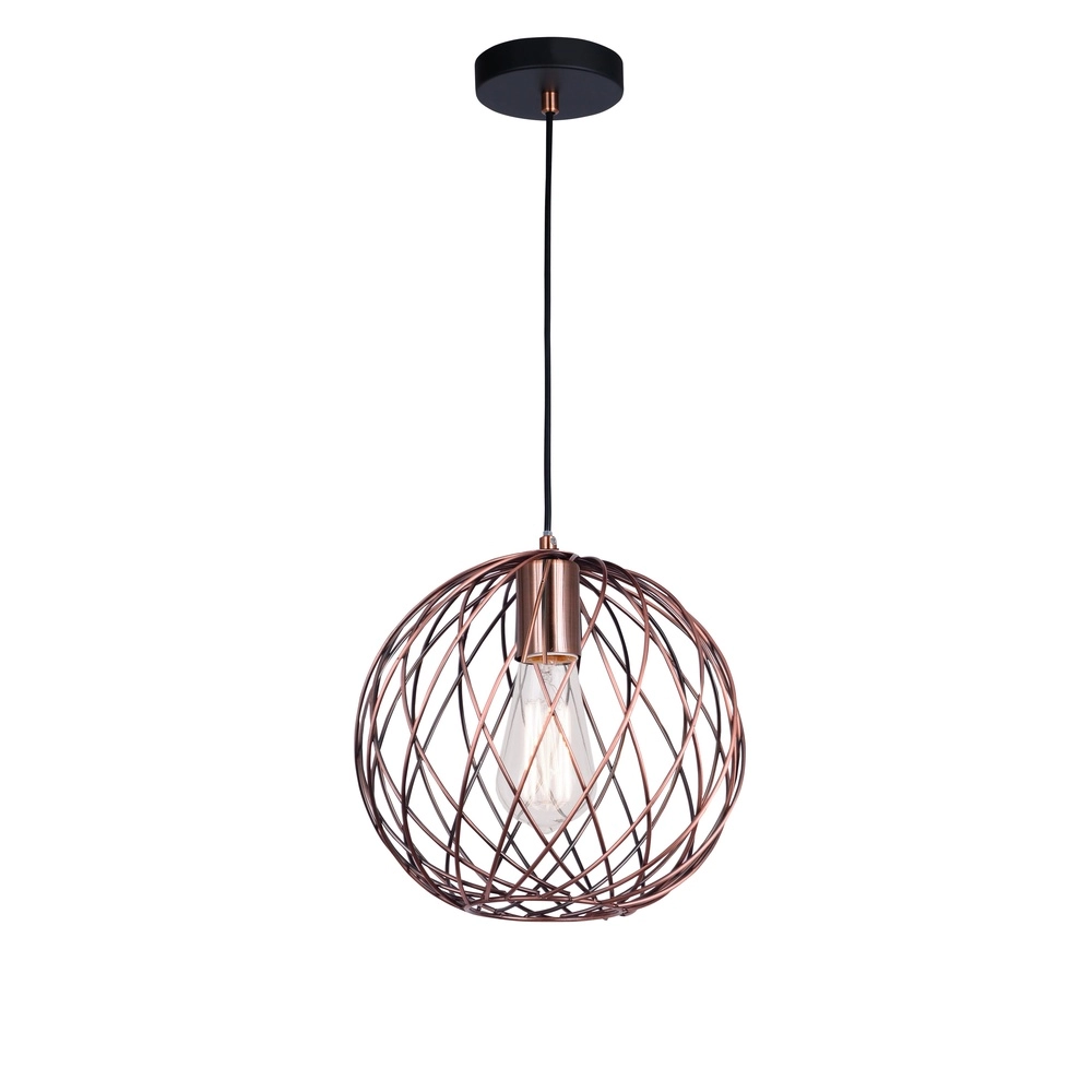 Pendant lamp Eriberto Ø 25cm rust brown Lyora 5212017407627