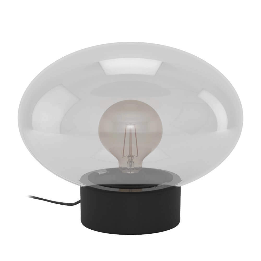 Smoke Glass Table Lamp Madonnina Ø 33cm