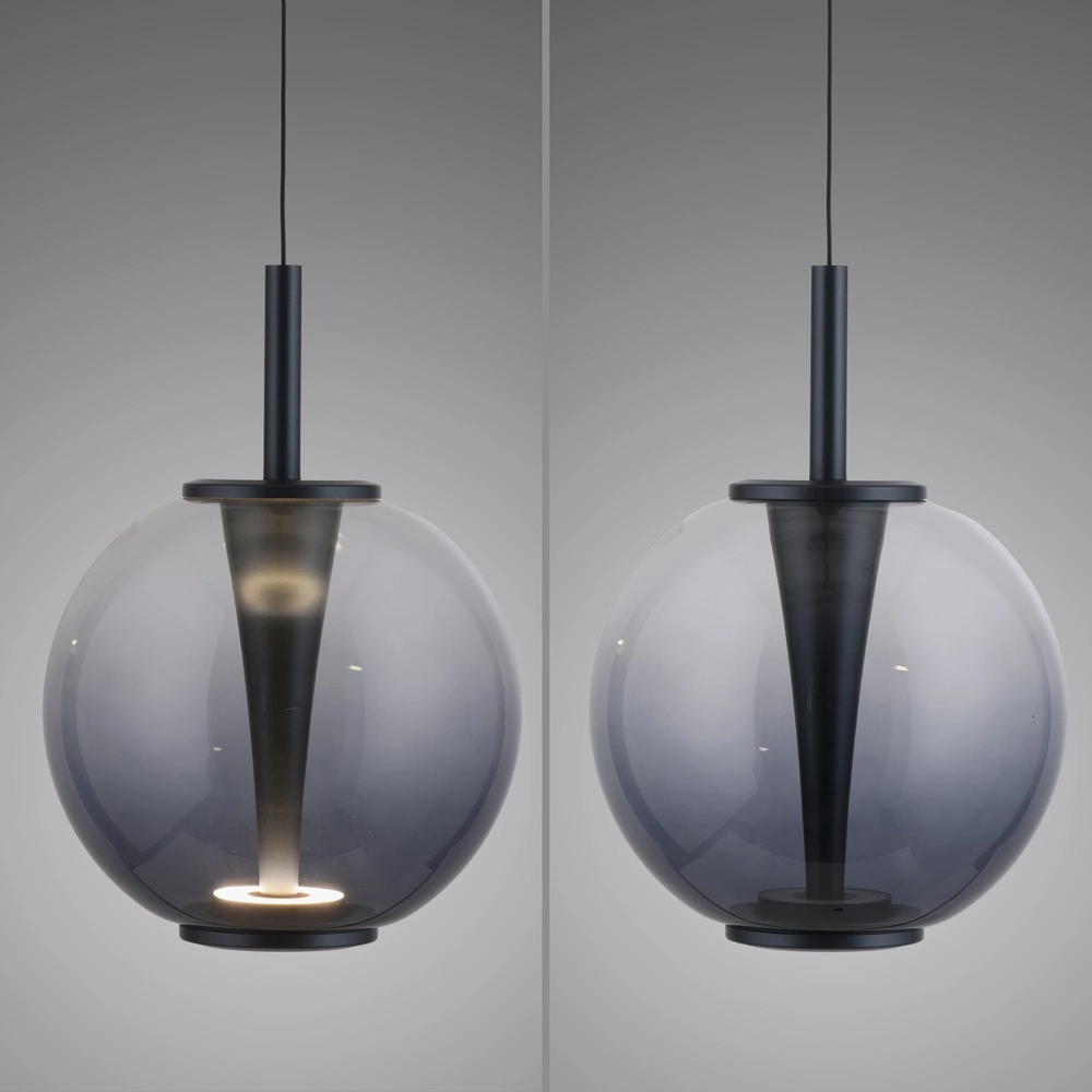 Led pendant light Pure Infinity with smoke glass - Ø 18cm Paul Neuhaus 4012248399033