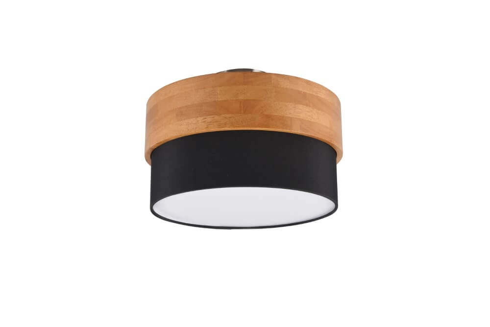 Ø 30cm ceiling lamp Seasons wood with black