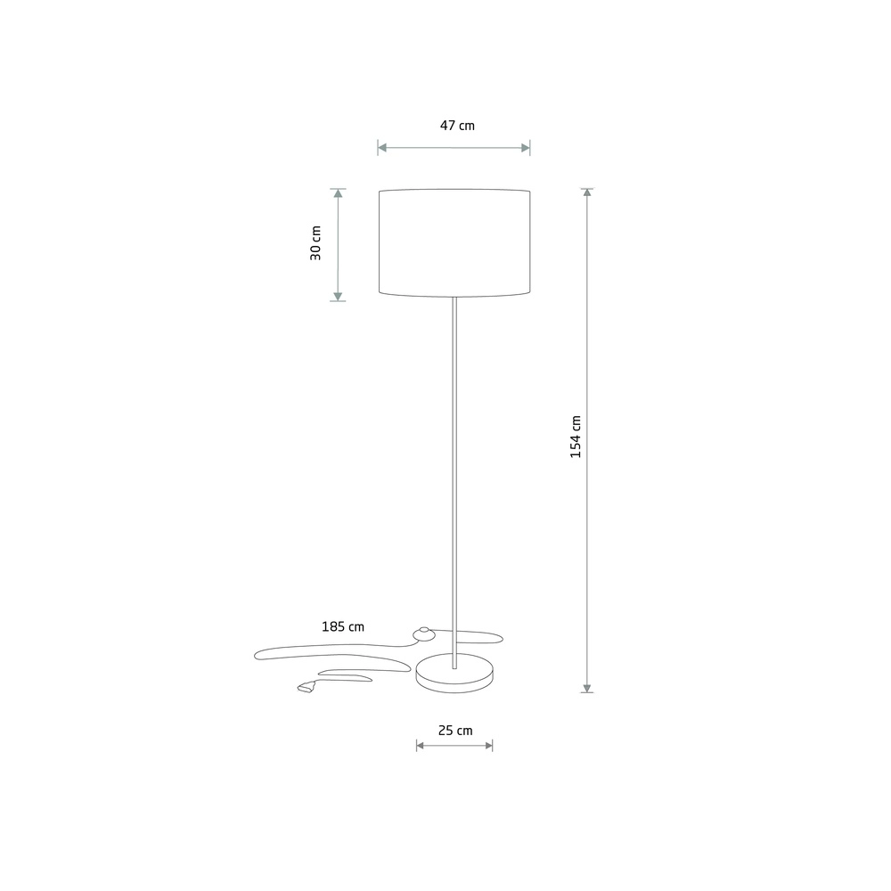 Floor lamp Hotel Mood Ø 47cm grey