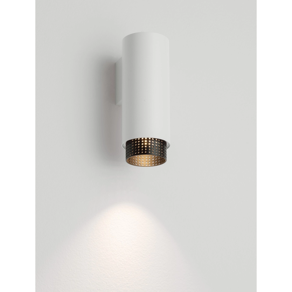 Wall spotlight Nessi white with black