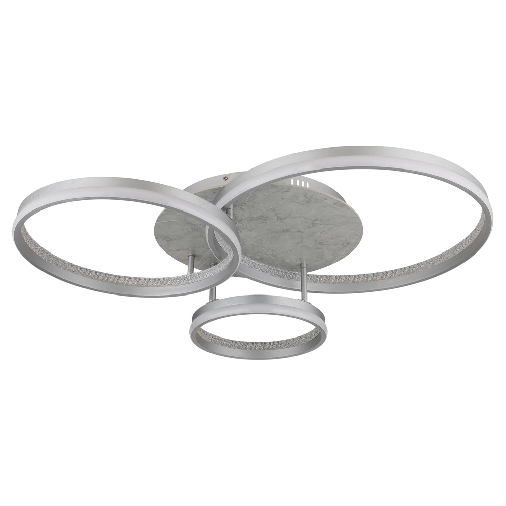 Ceiling lamp Mary silver grey 3-light Globo 9007371519859