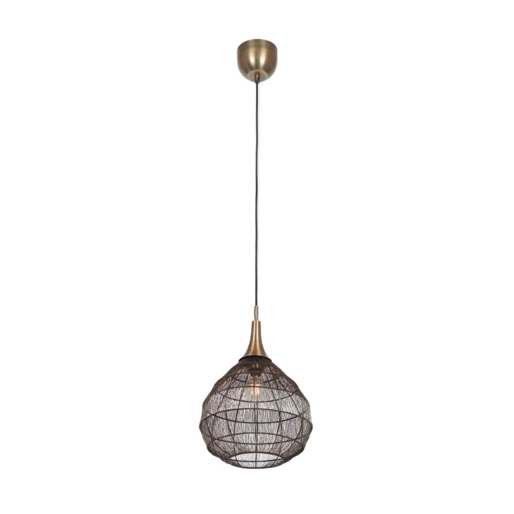 Round pendant lamp Soraya Ø 42cm - bronze