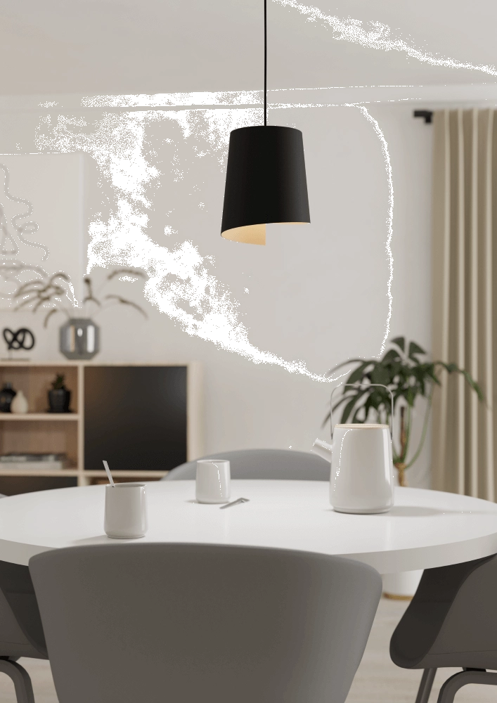 Black hanging lamp Bolivia Ø 18cm Eglo 9008606243853