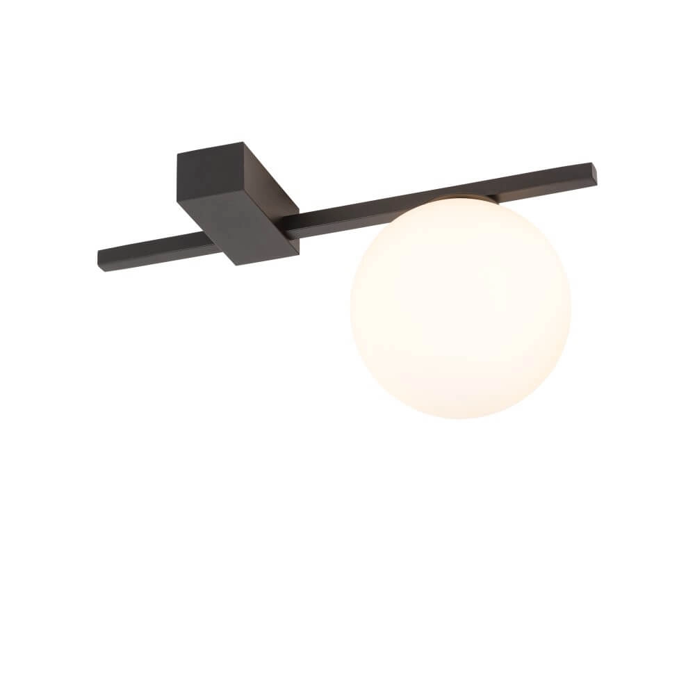Glass pendant lamp Pik 1x white glass Lyora 5903139102995