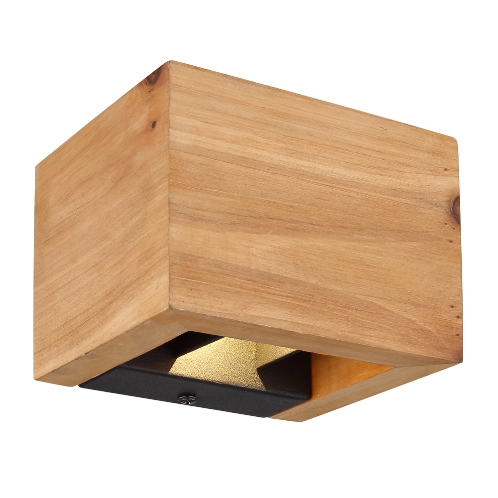 Wooden wall lamp Alina up & down