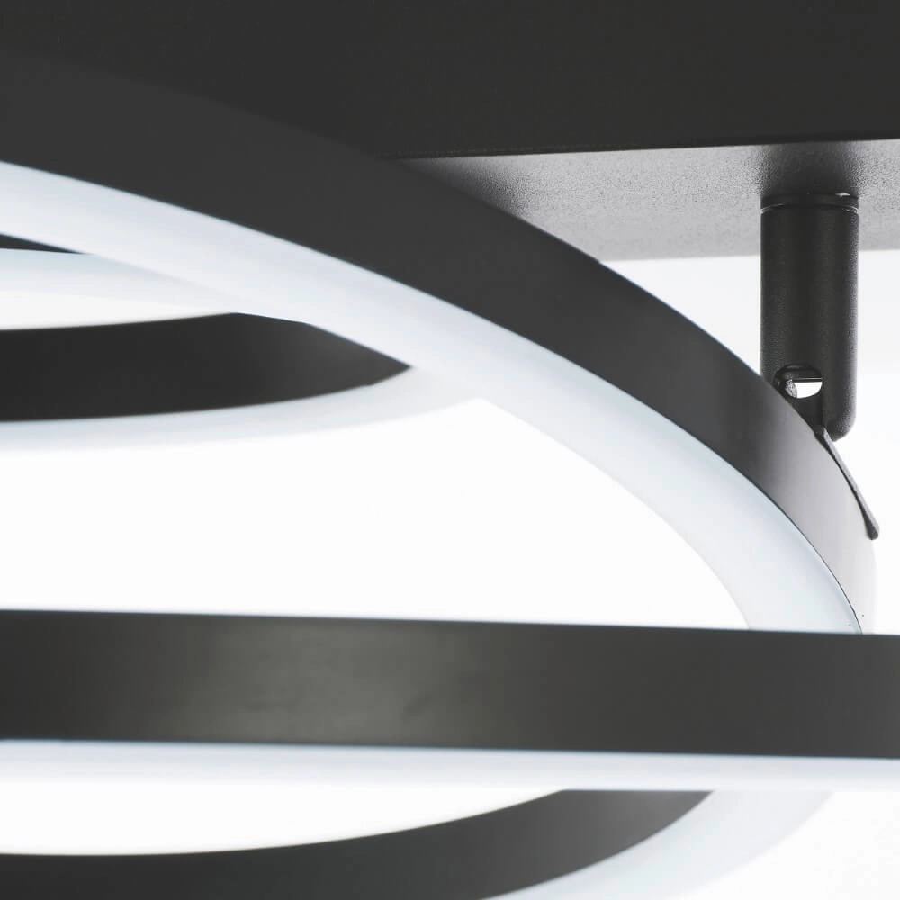 Dimmable ceiling light Pedley black Brilliant 4004353442094