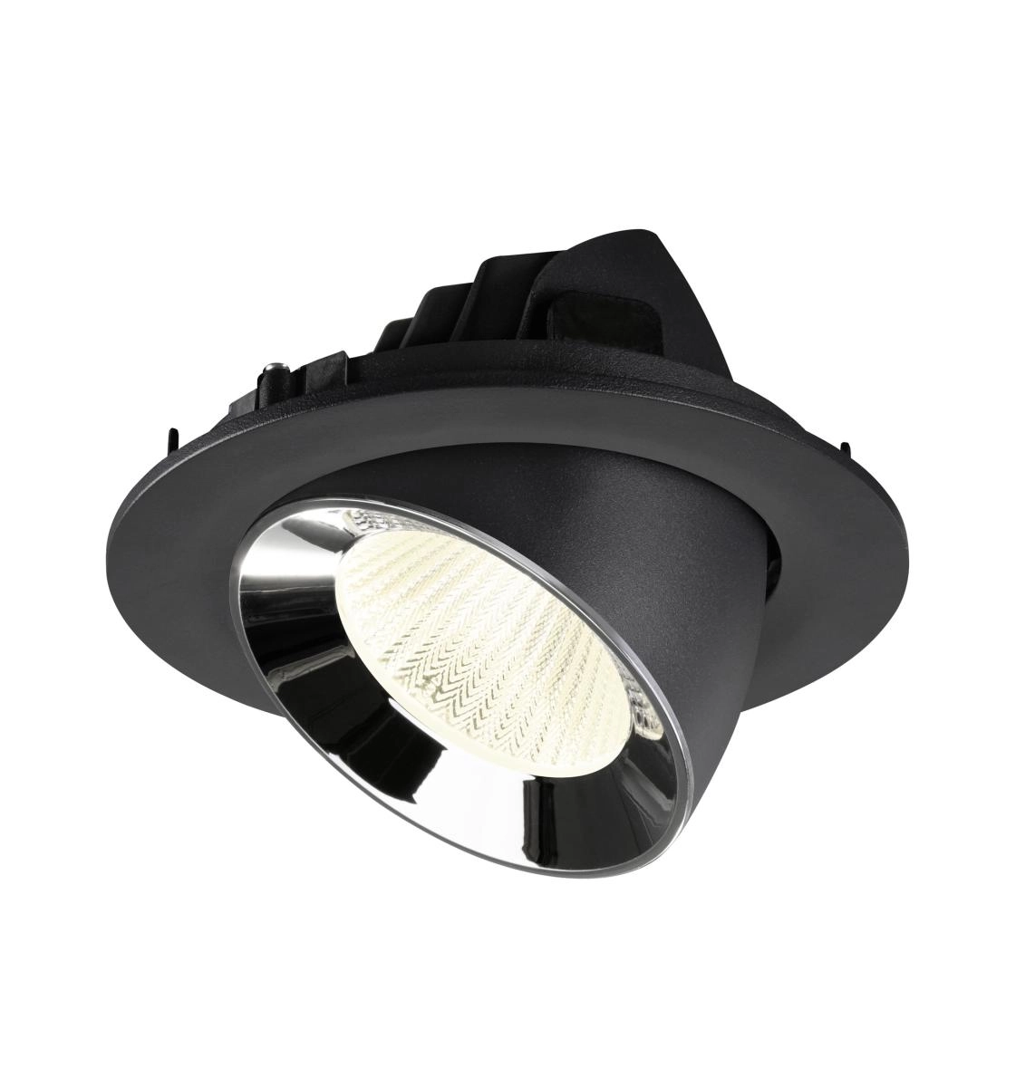 Recessed spotlight Numinos Gimble L black/chrome 4000K - 40deg SLV 4024163310109
