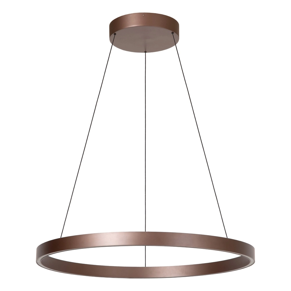 Design pendant lamp Liane rust brown Ø 80cm Lucide Vibes 5411212461124