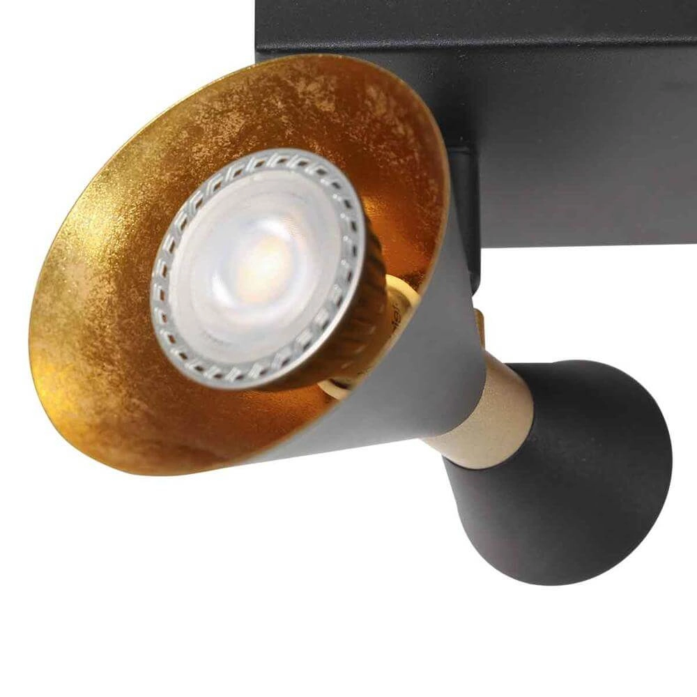 Design ceiling lamp Preto Black with Gold Double Steinhauer 8712746176292