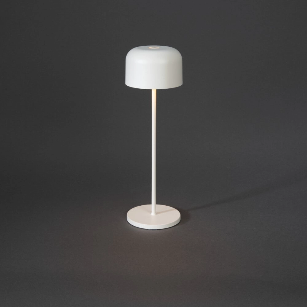 White table lamp Lille Rechargeable KonstSmide 7318307834253