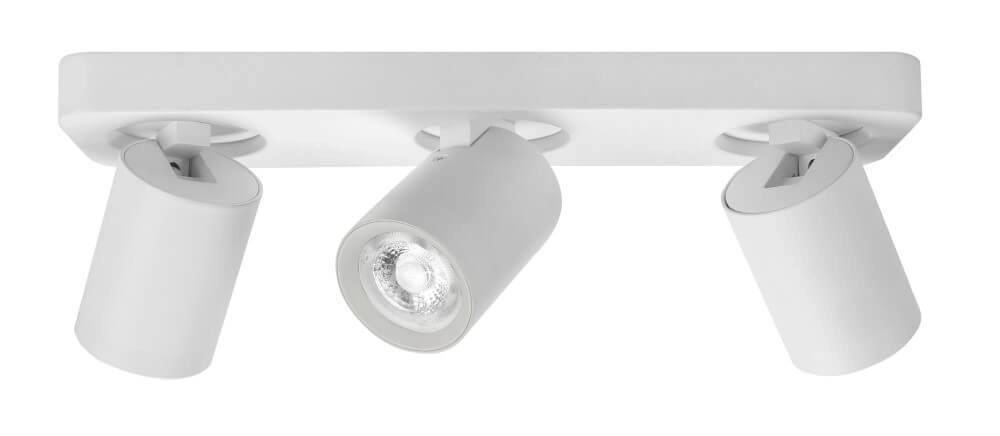 Triple surface-mounted spotlight Oliver matte white