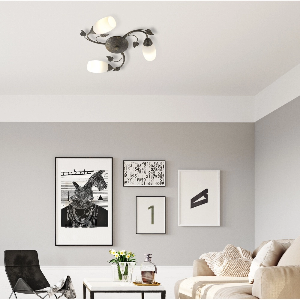 Classic ceiling lamp Venezia rust brown Globo 9007371475599