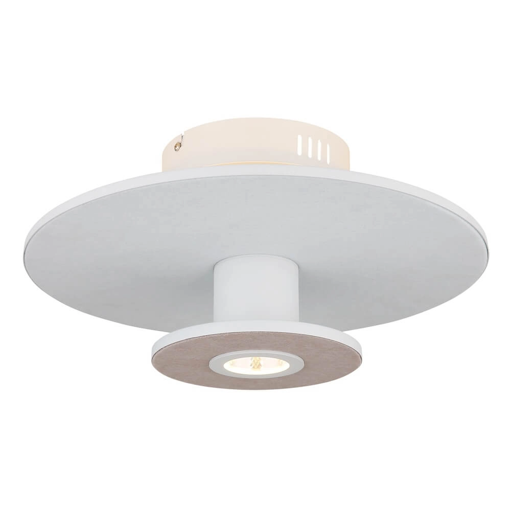 White ceiling lamp Carter Ø 38cm with felt