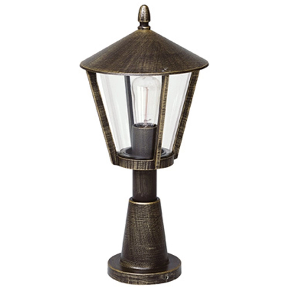 Pedestal lamp Nelly 56cm bronze brown
