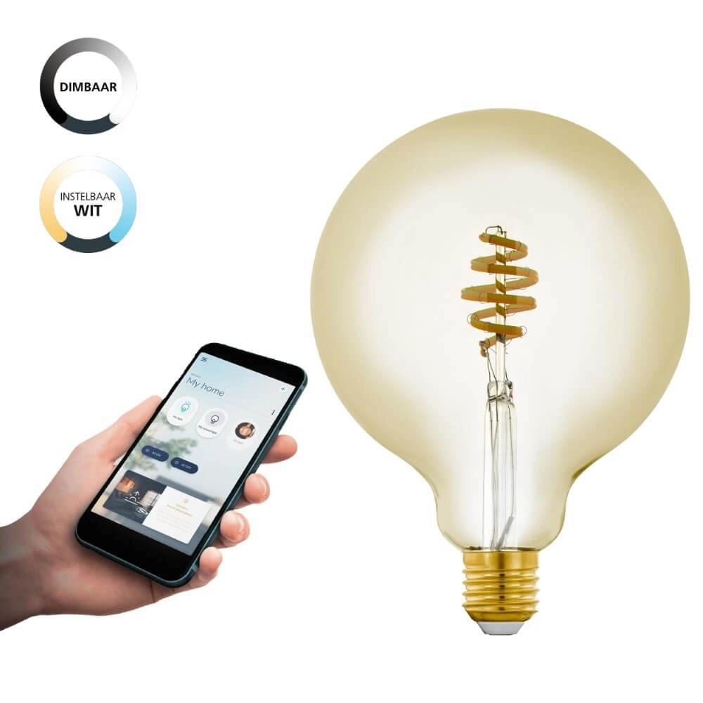 LED lamp bulb Zigbee - E27 - 4.9 watt - 2200-6500K - G125 Eglo 9002759122454