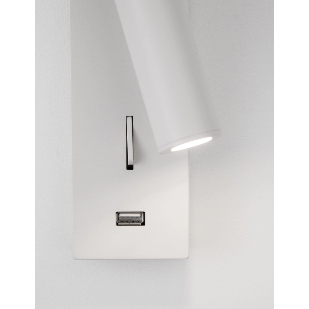Bedside lamp Fuse White with USB Lyora 5212017423702