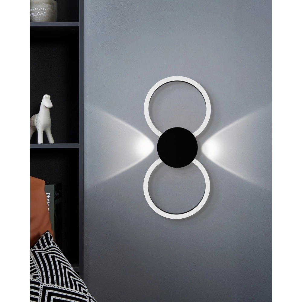 Design wall lamp Venticello 1 black Eglo 9008606357444