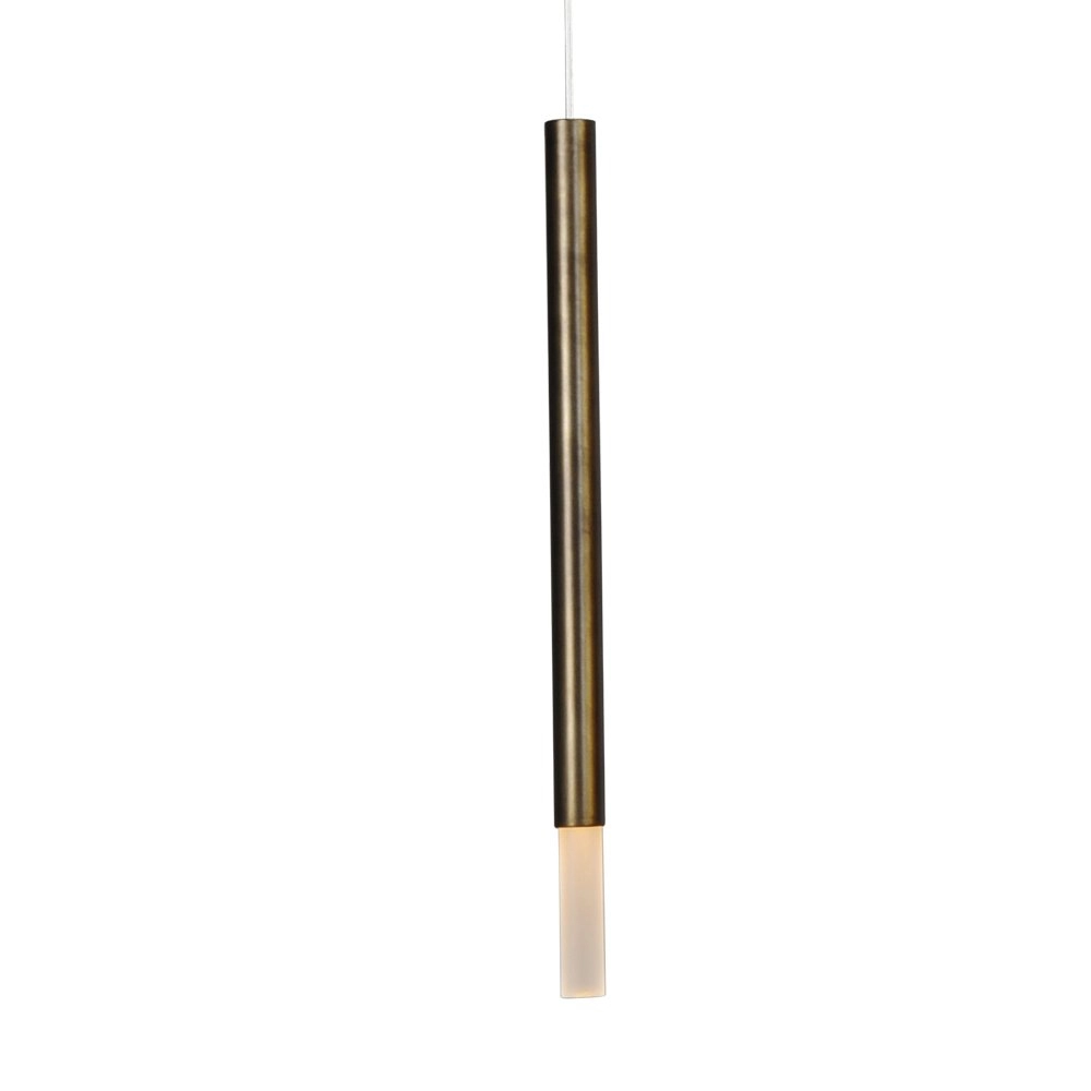 Black pendant hanging lamp Flute with gold cylinder Masterlight 8718121211114